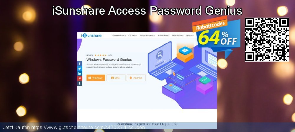 iSunshare Access Password Genius aufregenden Preisnachlässe Bildschirmfoto