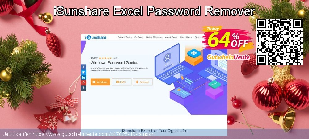 iSunshare Excel Password Remover fantastisch Ausverkauf Bildschirmfoto