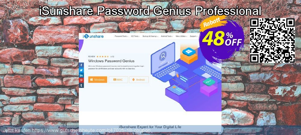 iSunshare Password Genius Professional überraschend Ermäßigungen Bildschirmfoto