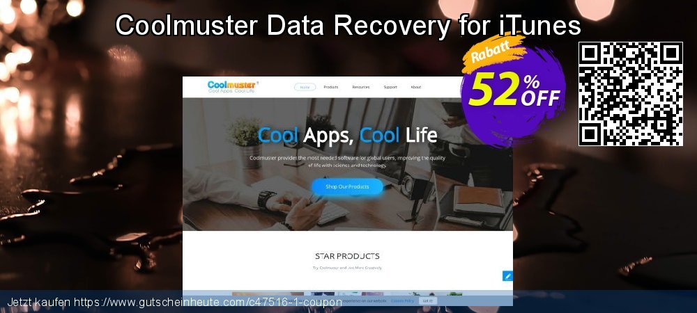 Coolmuster Data Recovery for iTunes Sonderangebote Rabatt Bildschirmfoto