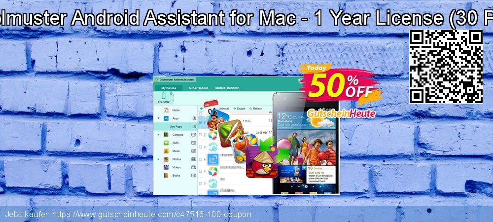 Coolmuster Android Assistant for Mac - 1 Year License - 30 PCs  umwerfenden Ermäßigungen Bildschirmfoto
