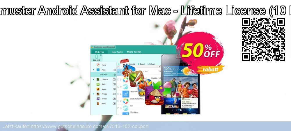 Coolmuster Android Assistant for Mac - Lifetime License - 10 PCs  aufregende Angebote Bildschirmfoto