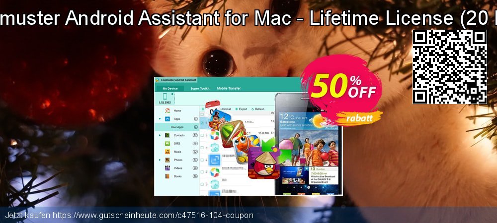 Coolmuster Android Assistant for Mac - Lifetime License - 20 PCs  spitze Nachlass Bildschirmfoto