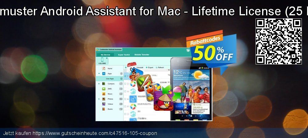 Coolmuster Android Assistant for Mac - Lifetime License - 25 PCs  klasse Diskont Bildschirmfoto