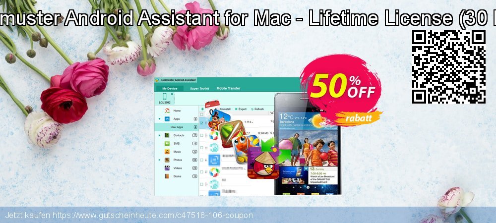 Coolmuster Android Assistant for Mac - Lifetime License - 30 PCs  exklusiv Ermäßigung Bildschirmfoto
