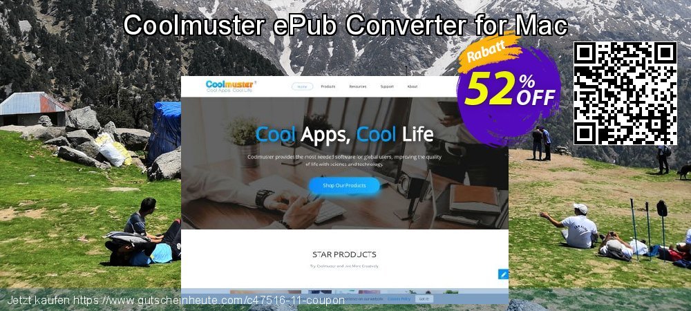 Coolmuster ePub Converter for Mac Sonderangebote Beförderung Bildschirmfoto