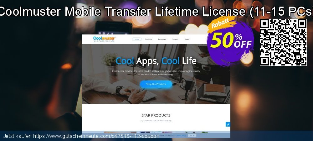 Coolmuster Mobile Transfer Lifetime License - 11-15 PCs  erstaunlich Preisnachlass Bildschirmfoto