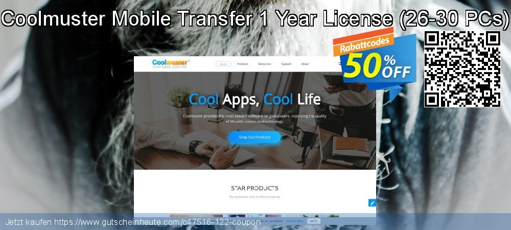 Coolmuster Mobile Transfer 1 Year License - 26-30 PCs  überraschend Diskont Bildschirmfoto