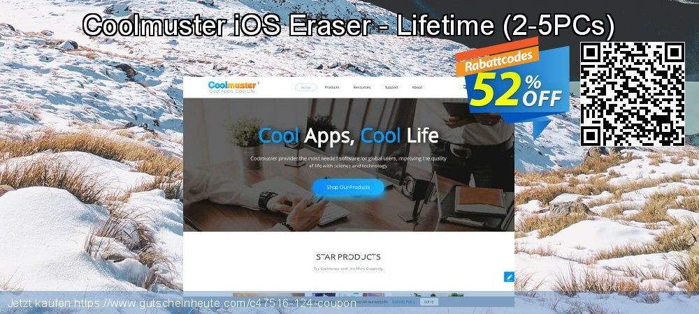 Coolmuster iOS Eraser - Lifetime - 2-5PCs  verwunderlich Disagio Bildschirmfoto