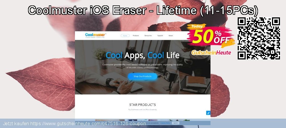 Coolmuster iOS Eraser - Lifetime - 11-15PCs  Exzellent Ausverkauf Bildschirmfoto