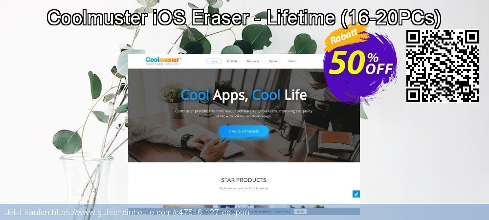 Coolmuster iOS Eraser - Lifetime - 16-20PCs  beeindruckend Außendienst-Promotions Bildschirmfoto
