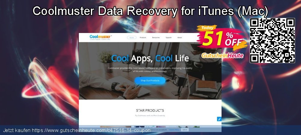 Coolmuster Data Recovery for iTunes - Mac  fantastisch Ermäßigungen Bildschirmfoto