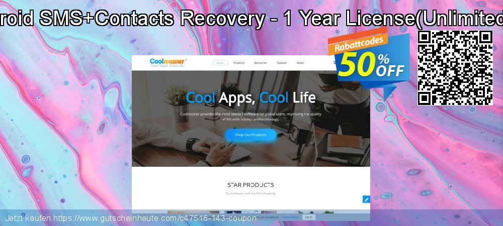 Coolmuster Android SMS+Contacts Recovery - 1 Year License - Unlimited Devices, 1 PC  erstaunlich Ausverkauf Bildschirmfoto