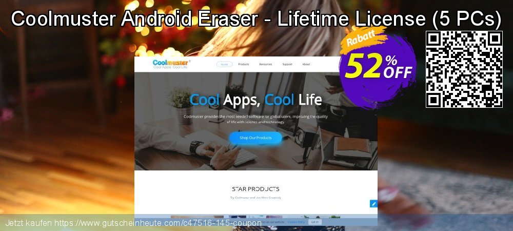 Coolmuster Android Eraser - Lifetime License - 5 PCs  fantastisch Preisreduzierung Bildschirmfoto