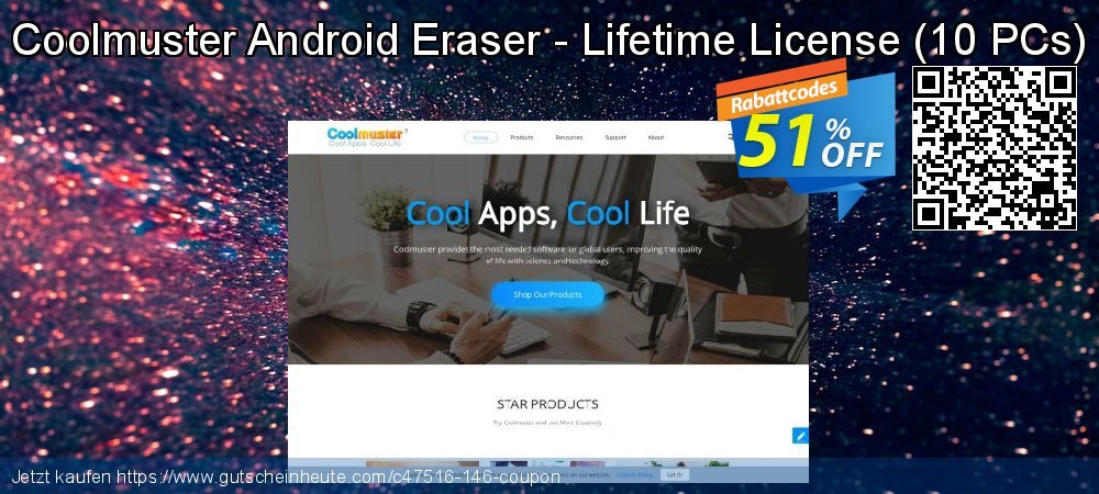 Coolmuster Android Eraser - Lifetime License - 10 PCs  großartig Preisnachlass Bildschirmfoto