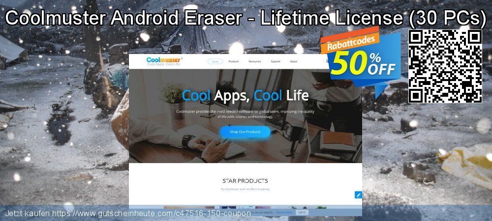 Coolmuster Android Eraser - Lifetime License - 30 PCs  wunderschön Rabatt Bildschirmfoto