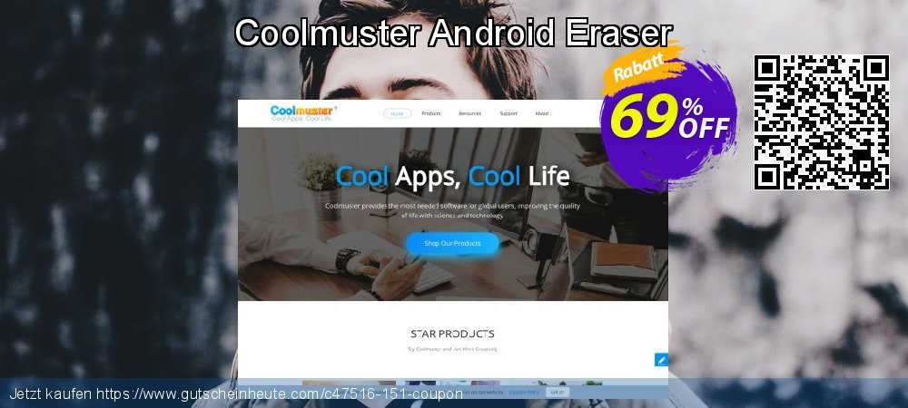 Coolmuster Android Eraser verblüffend Ermäßigungen Bildschirmfoto