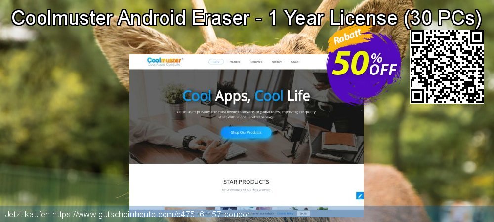Coolmuster Android Eraser - 1 Year License - 30 PCs  Exzellent Ermäßigung Bildschirmfoto