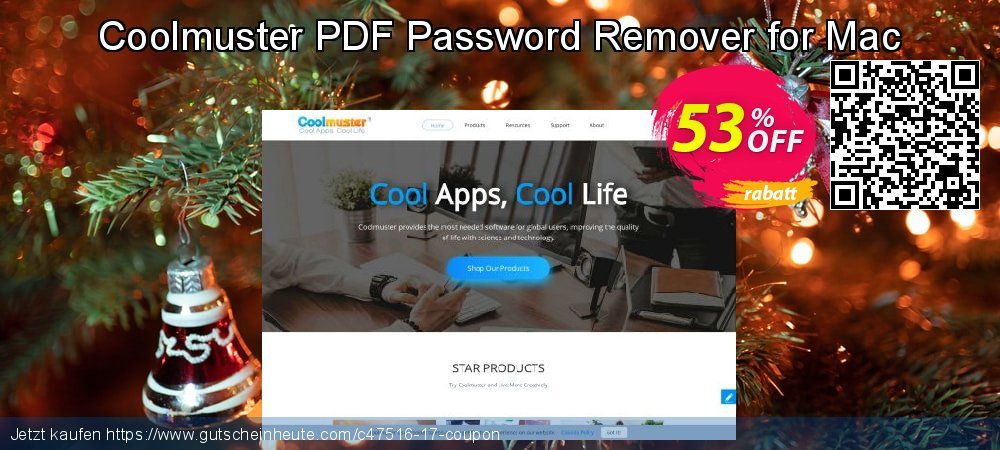 Coolmuster PDF Password Remover for Mac atemberaubend Promotionsangebot Bildschirmfoto