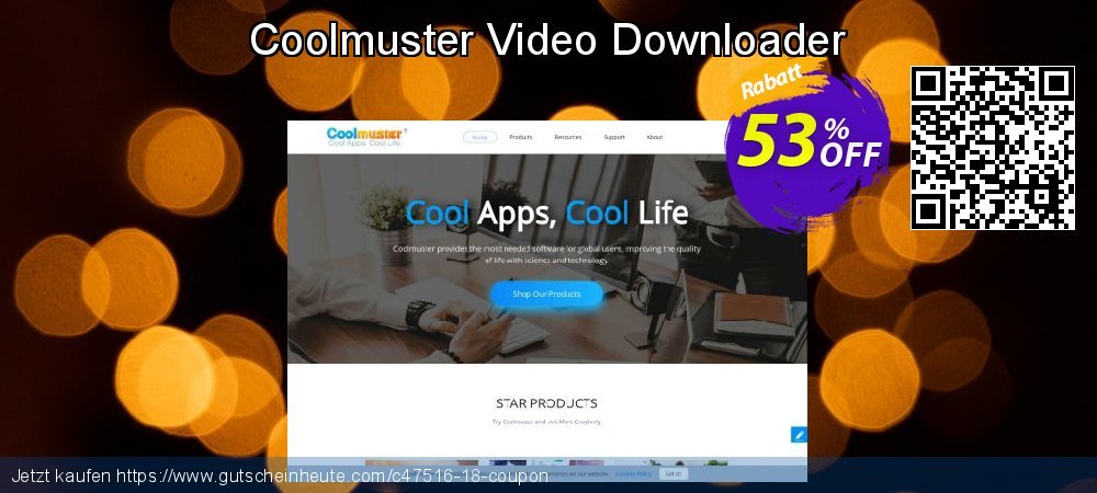 Coolmuster Video Downloader super Nachlass Bildschirmfoto