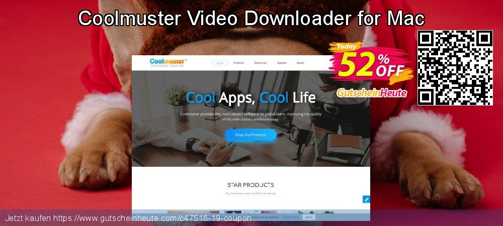 Coolmuster Video Downloader for Mac wunderschön Diskont Bildschirmfoto