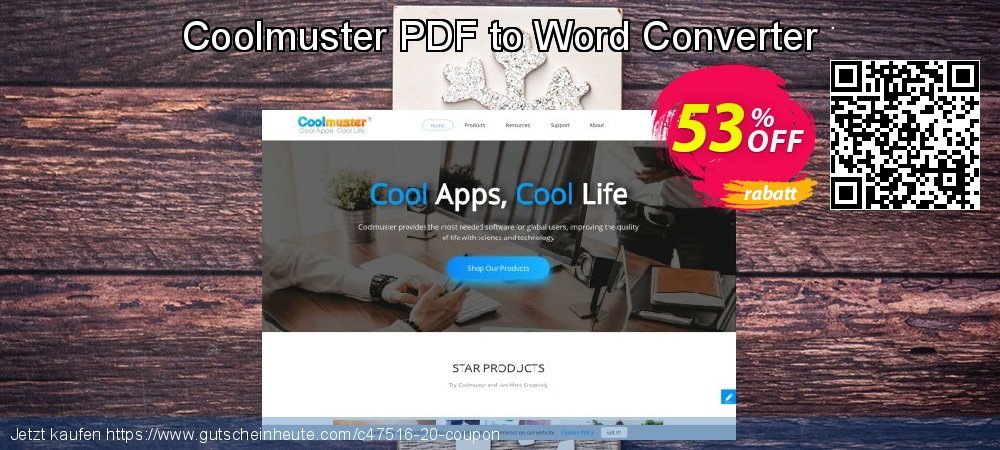 Coolmuster PDF to Word Converter verblüffend Ermäßigung Bildschirmfoto