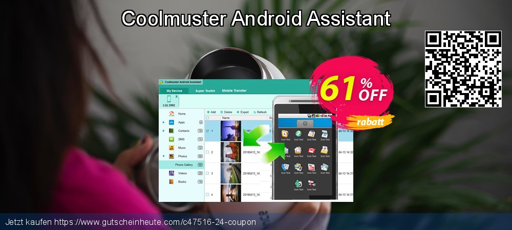 Coolmuster Android Assistant verwunderlich Außendienst-Promotions Bildschirmfoto