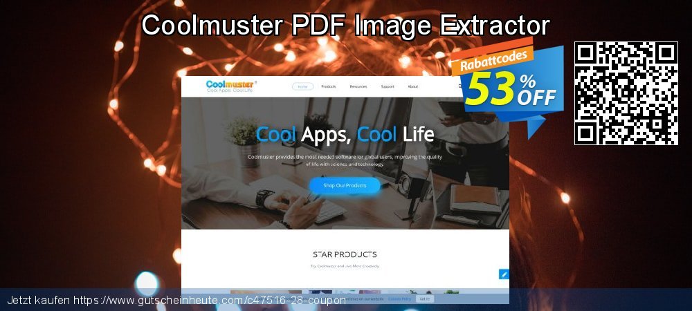 Coolmuster PDF Image Extractor faszinierende Beförderung Bildschirmfoto
