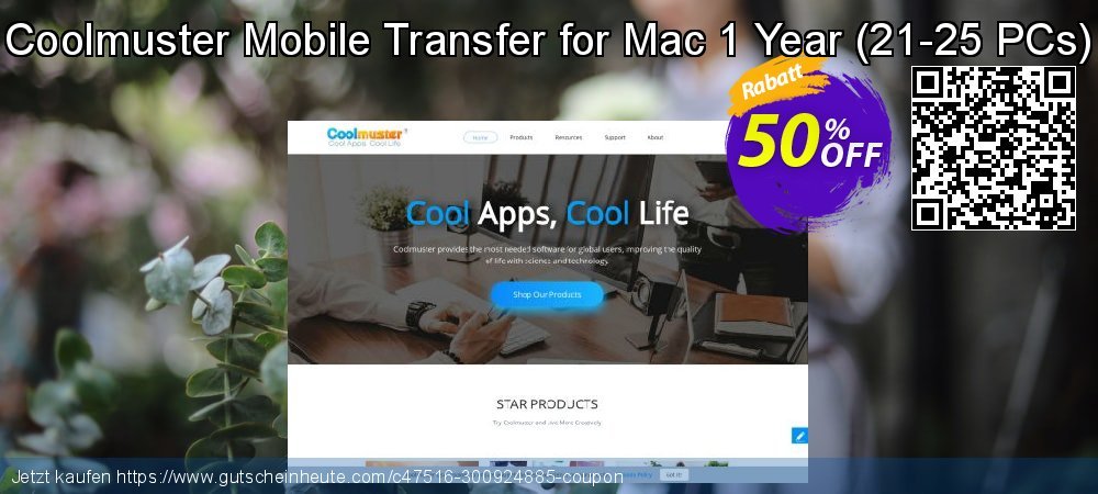 Coolmuster Mobile Transfer for Mac 1 Year - 21-25 PCs  besten Ausverkauf Bildschirmfoto