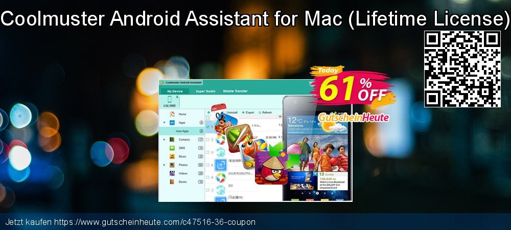 Coolmuster Android Assistant for Mac - Lifetime License  klasse Diskont Bildschirmfoto