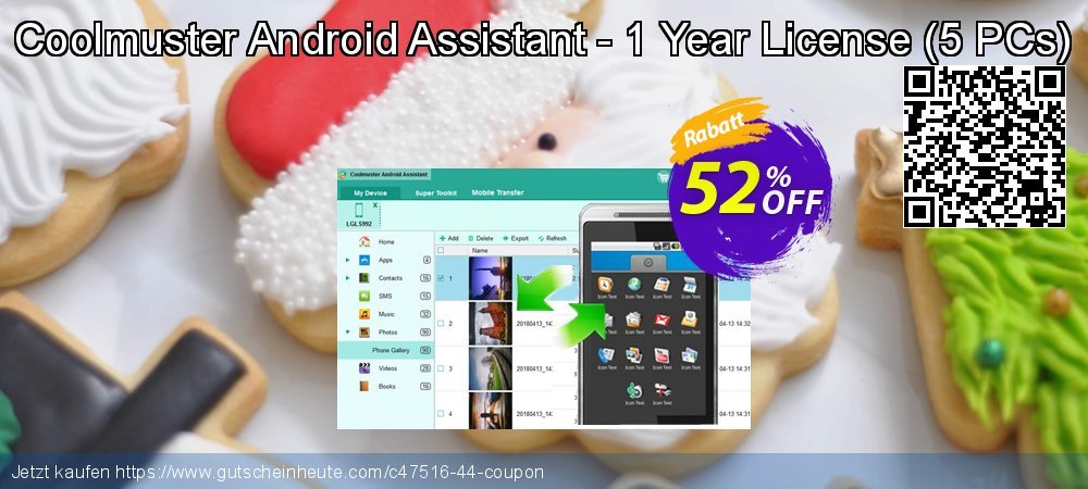Coolmuster Android Assistant - 1 Year License - 5 PCs  unglaublich Förderung Bildschirmfoto