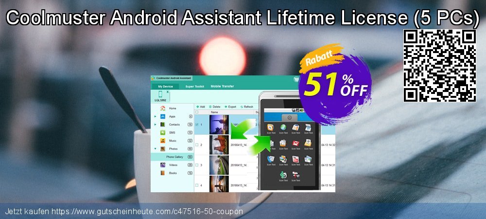 Coolmuster Android Assistant Lifetime License - 5 PCs  wunderschön Angebote Bildschirmfoto