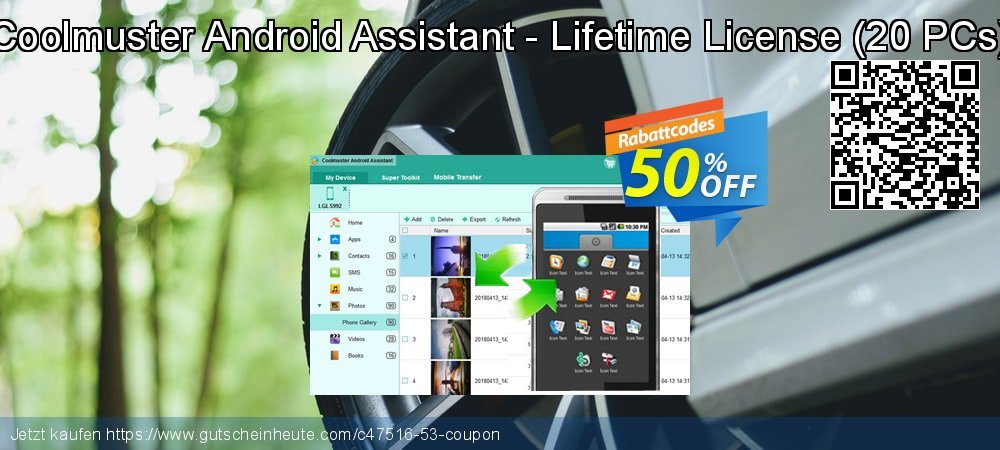 Coolmuster Android Assistant - Lifetime License - 20 PCs  überraschend Diskont Bildschirmfoto