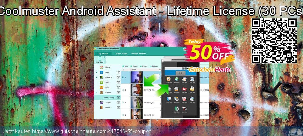 Coolmuster Android Assistant - Lifetime License - 30 PCs  verwunderlich Disagio Bildschirmfoto