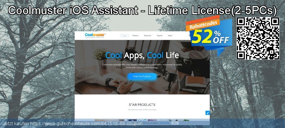 Coolmuster iOS Assistant - Lifetime License - 2-5PCs  exklusiv Promotionsangebot Bildschirmfoto