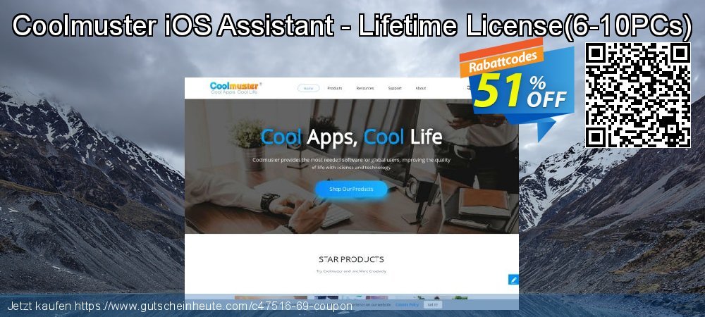 Coolmuster iOS Assistant - Lifetime License - 6-10PCs  uneingeschränkt Nachlass Bildschirmfoto