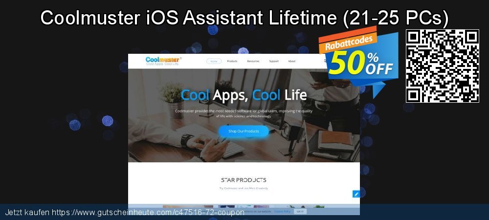 Coolmuster iOS Assistant Lifetime - 21-25 PCs  besten Disagio Bildschirmfoto