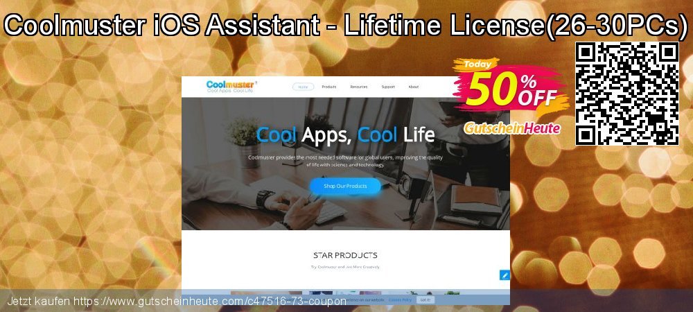 Coolmuster iOS Assistant - Lifetime License - 26-30PCs  Sonderangebote Verkaufsförderung Bildschirmfoto