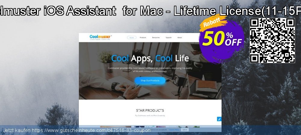 Coolmuster iOS Assistant  for Mac - Lifetime License - 11-15PCs  wundervoll Preisnachlässe Bildschirmfoto