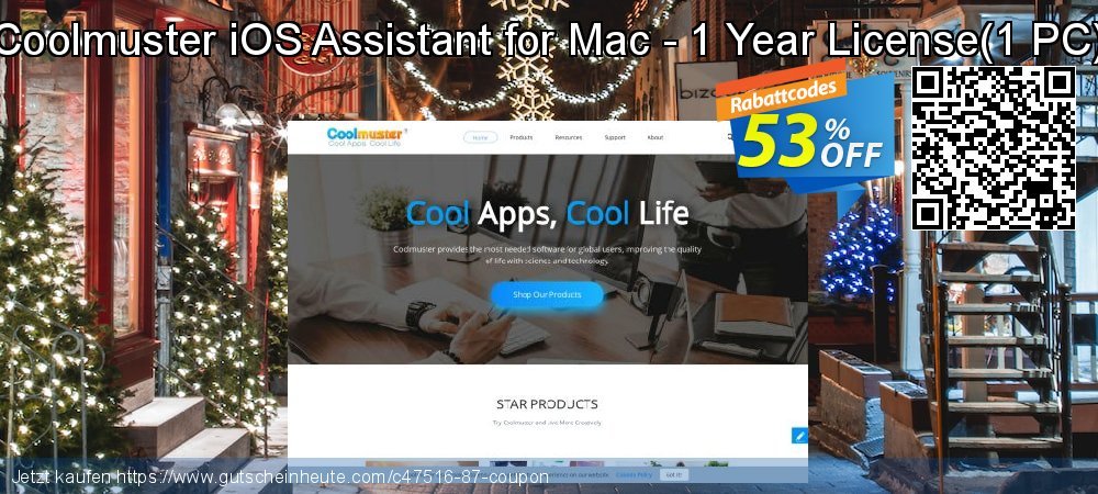 Coolmuster iOS Assistant for Mac - 1 Year License - 1 PC  toll Diskont Bildschirmfoto