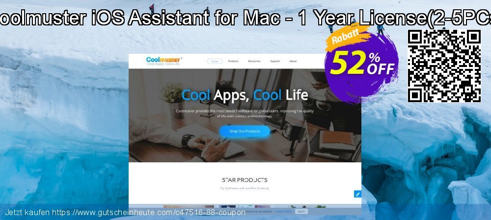 Coolmuster iOS Assistant for Mac - 1 Year License - 2-5PCs  Exzellent Ermäßigung Bildschirmfoto