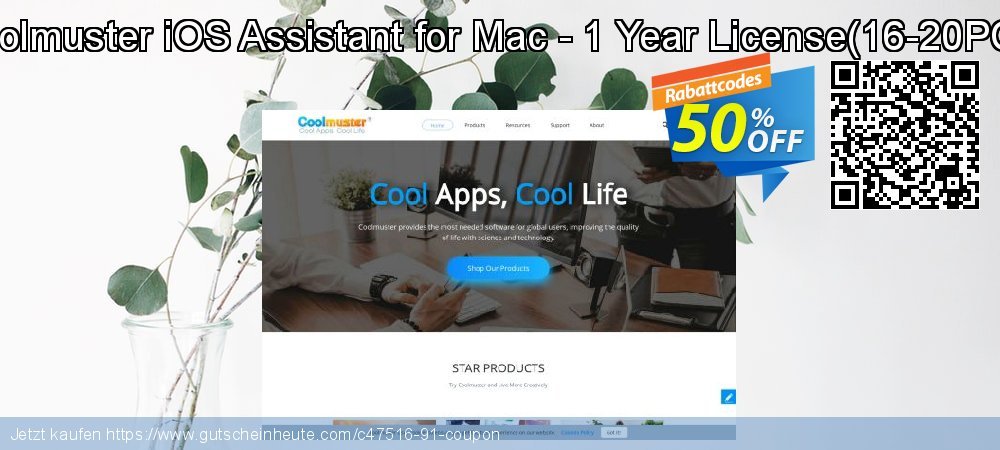 Coolmuster iOS Assistant for Mac - 1 Year License - 16-20PCs  aufregenden Ausverkauf Bildschirmfoto