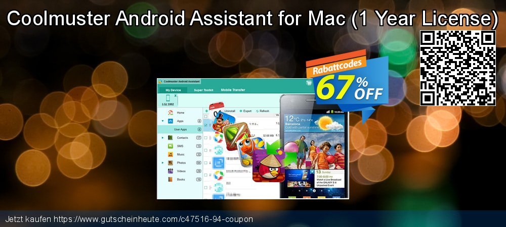 Coolmuster Android Assistant for Mac - 1 Year License  geniale Preisnachlass Bildschirmfoto
