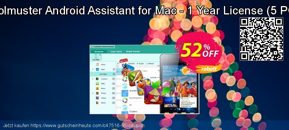 Coolmuster Android Assistant for Mac - 1 Year License - 5 PCs  aufregende Förderung Bildschirmfoto