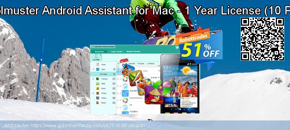 Coolmuster Android Assistant for Mac - 1 Year License - 10 PCs  genial Beförderung Bildschirmfoto