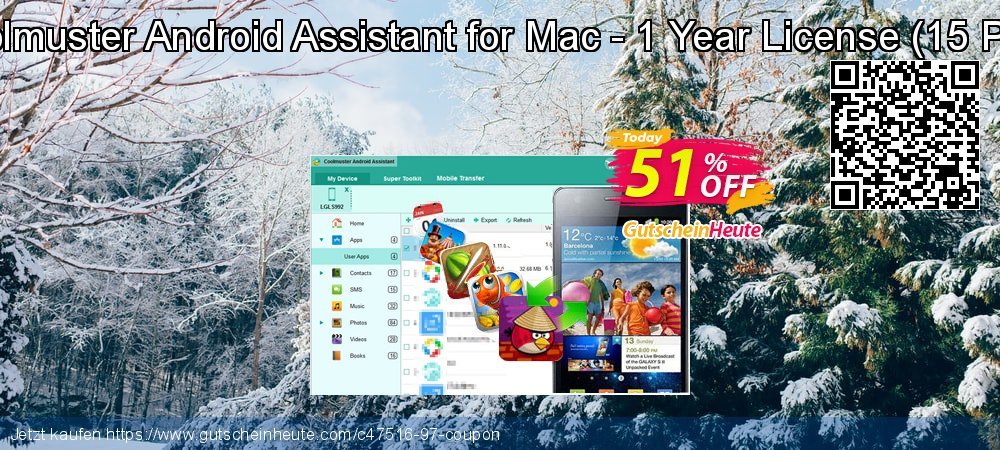 Coolmuster Android Assistant for Mac - 1 Year License - 15 PCs  spitze Sale Aktionen Bildschirmfoto