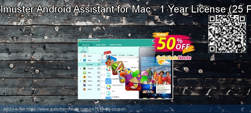 Coolmuster Android Assistant for Mac - 1 Year License - 25 PCs  exklusiv Ermäßigungen Bildschirmfoto