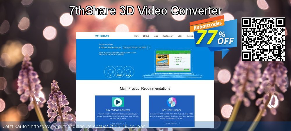 7thShare 3D Video Converter erstaunlich Rabatt Bildschirmfoto