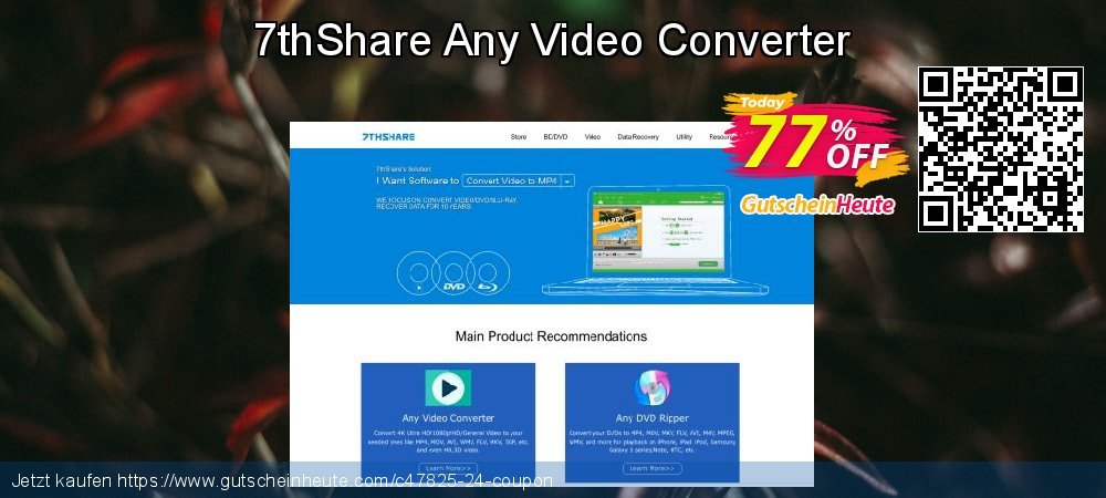 7thShare Any Video Converter atemberaubend Nachlass Bildschirmfoto