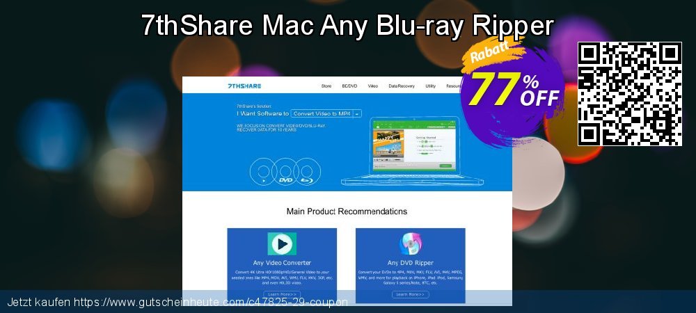 7thShare Mac Any Blu-ray Ripper überraschend Ausverkauf Bildschirmfoto